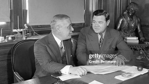 Jacob Ruppert and Babe Ruth